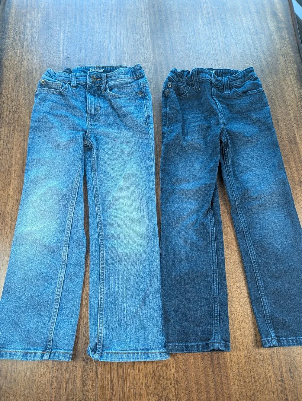 Bundle Of 3 Pcs Boys Clothing Size 6/7 Jeans Plaid See Description
